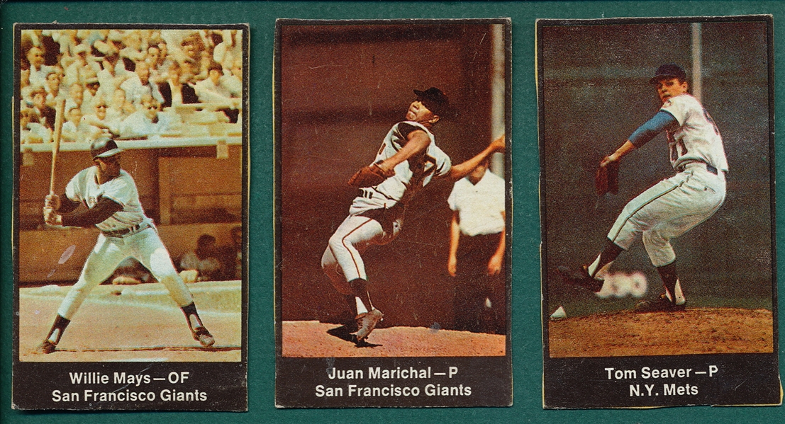 1969 Nabisco Seaver, Marichal & Mays (3) Card Lot
