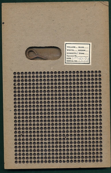 1930 Diamond Dust Punch Board W/ Gehrig & Ruth
