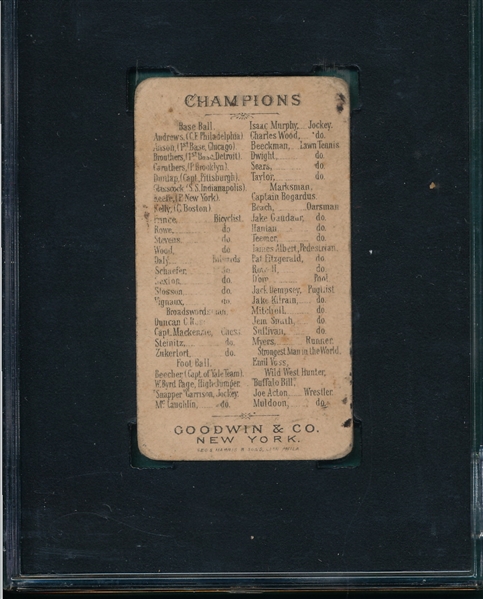 1888 N162 King Kelly Goodwin Champions SGC 40