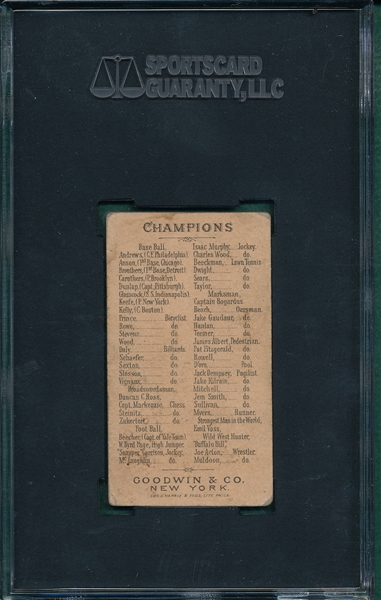 1888 N162 Tim Keefe Goodwin Champions SGC 45