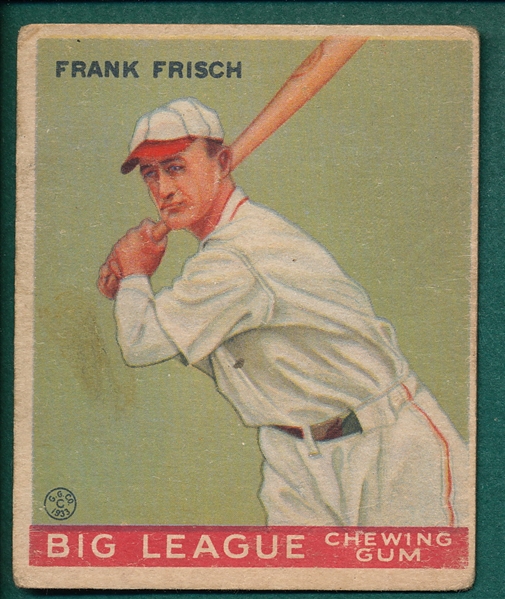 1933 Goudey #49 Frank Frisch