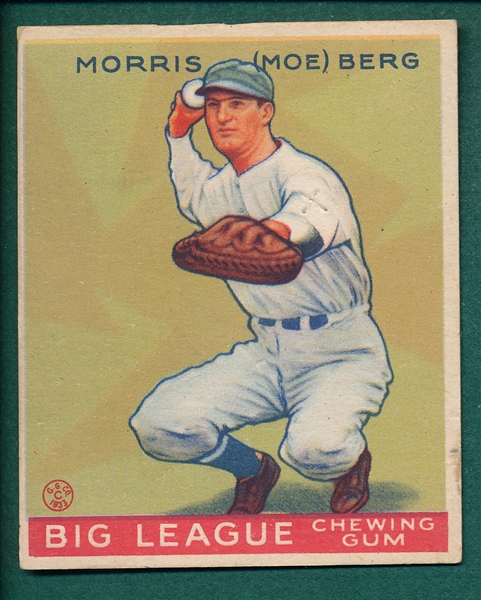 1933 Goudey #158 Moe Berg