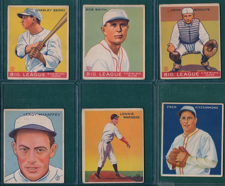 1933 Goudey (20) Card Lot W/ Mancuso