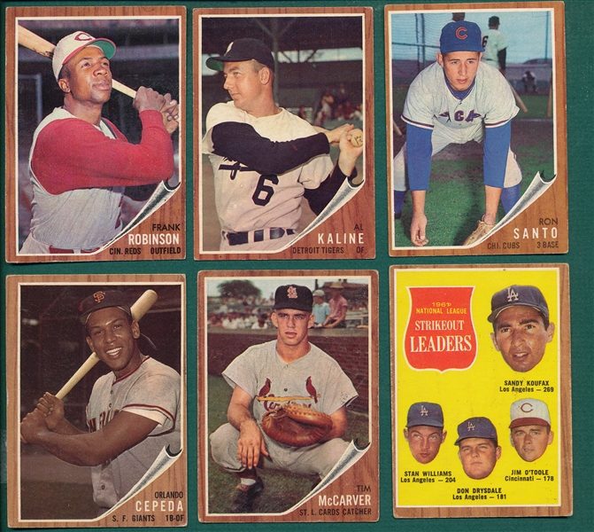 1962 Topps (343) Card Lot W/ Berra