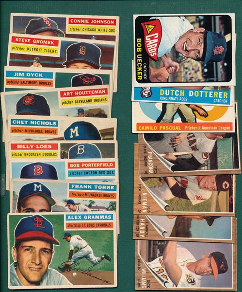 1956-73 Topps Lot of (22) W/ Schmidt, Rookie