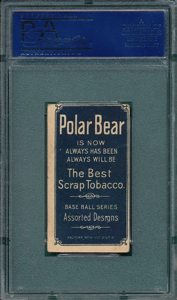 1909-1911 T206 Mathewson, Dark Cap, Polar Bear Tobacco PSA 4