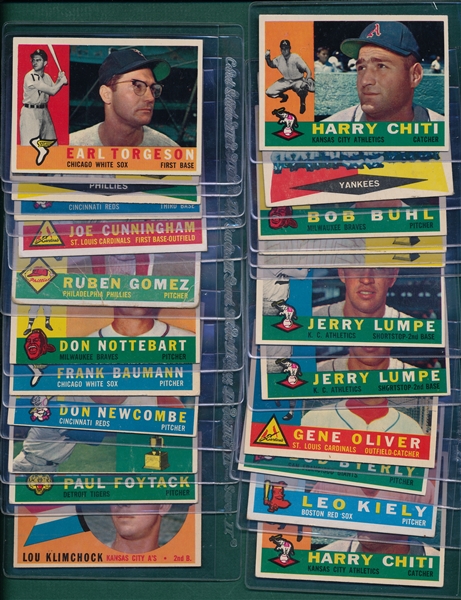 1960 Topps Lot of (31) W/ Ford, SGC