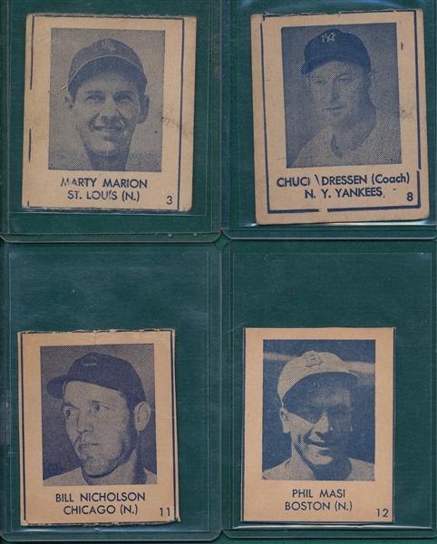 1941 Blue Tint Lot of (13) W/ Spahn, Rookie