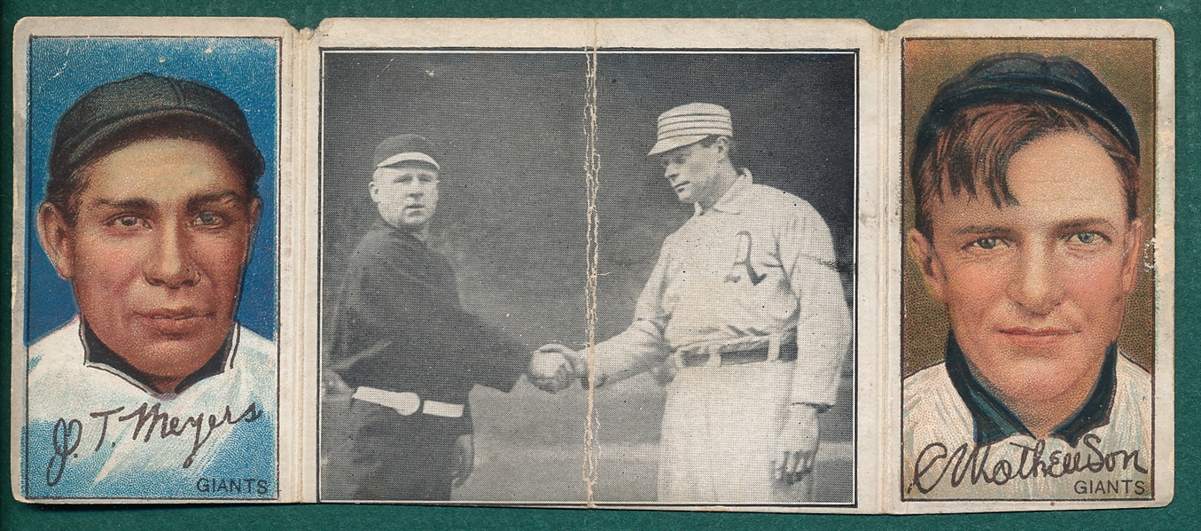 1912 T202 Just Before the Battle, Meyers/ Mathewson, Hassan Cigarettes 