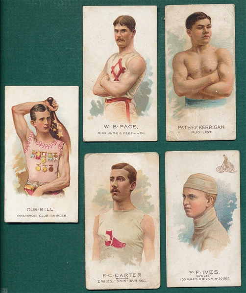 1888 N29 World's Champions Lot of (5) W/ Gus Hill