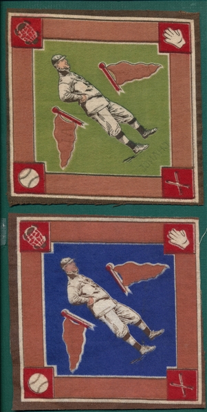 1914 B18 Blankets Frank Chance, Lot of (2) Variations