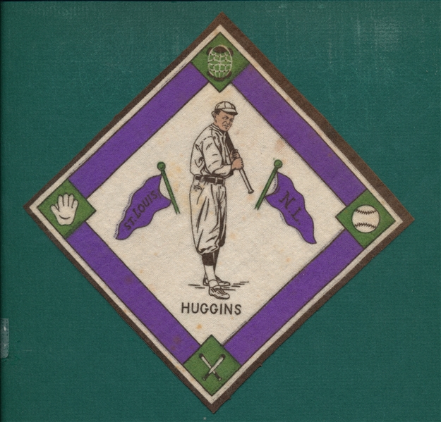 1914 B18 Blankets Miller Huggins, Purple Basepaths
