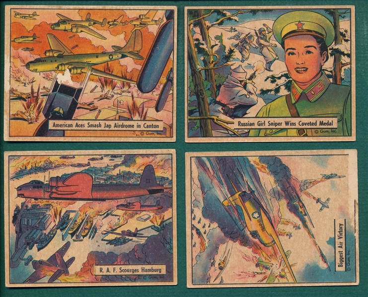 1942 War Gum, Inc., (4) Card Lot