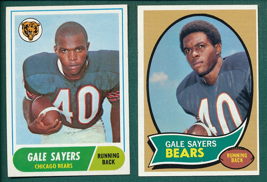1968/70 Gale Sayers (2) Card Lot 