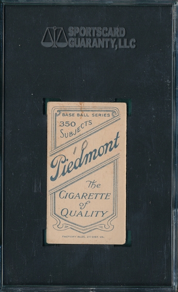 1909-1911 T206 Barger Piedmont Cigarettes SGC 30