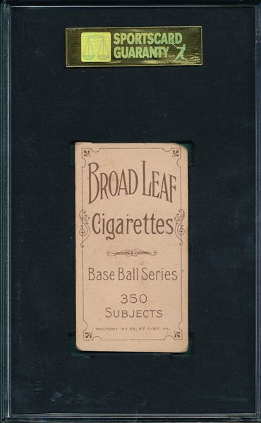 1909-1911 T206 Starr Broad Leaf Cigarettes SGC 30