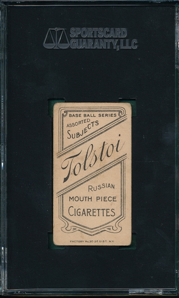 1909-1911 T206 Barger Tolstoi Cigarettes SGC 20