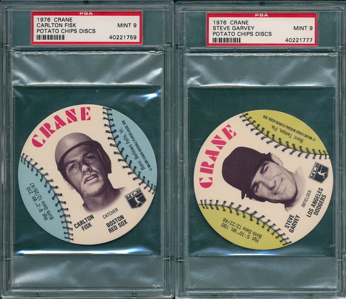 1976 Lot of (7) Baseball Discs W/ (3) Rose W/ PSA 10 *GEM MINT*