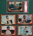 1955 Bowman Baseball Complete Set (320) W/ (5) Variations & Mantle PSA 4