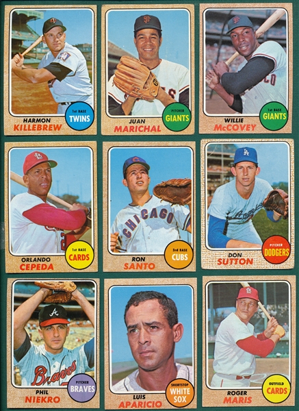 1968 Topps Baseball Complete Set (598) W/ Ryan PSA