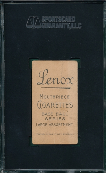 1909-1911 T206 Herzog, Boston Lenox Cigarettes SGC 10 *Only 4 Graded*