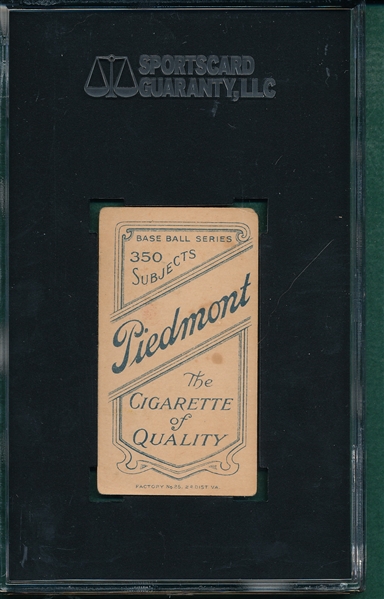 1909-1911 T206 Brashear Piedmont Cigarettes SGC 50