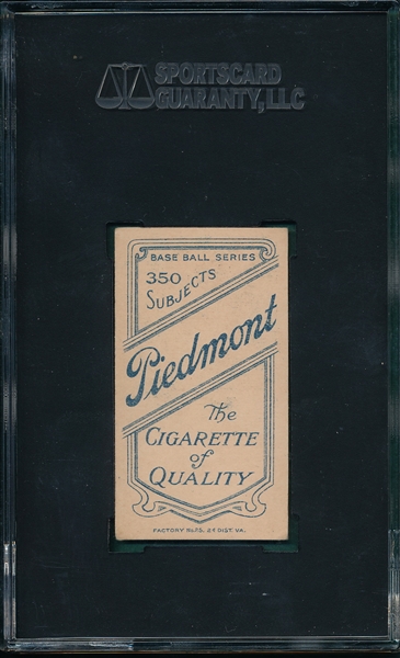 1909-1911 T206 Congalton Piedmont Cigarettes SGC 50
