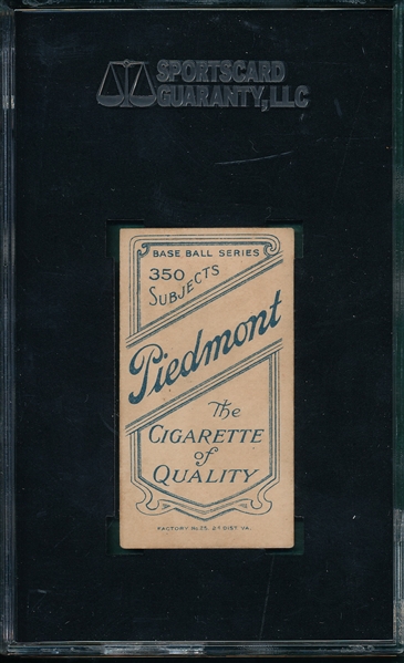 1909-1911 T206 Chappelle Piedmont Cigarettes SGC 60