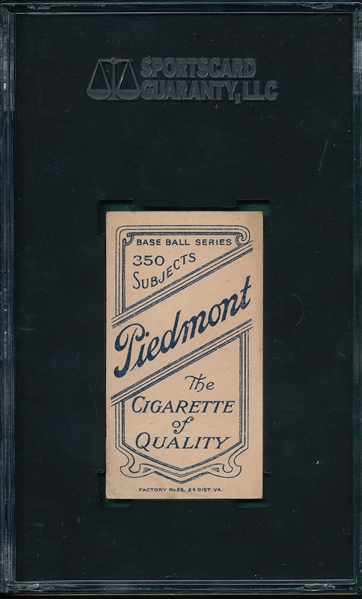 1909-1911 T206 Armbruster Piedmont Cigarettes SGC 60