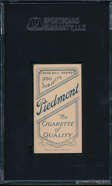 1909-1911 T206 Clancy Piedmont Cigarettes SGC 60