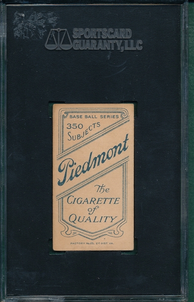 1909-1911 T206 McGann Piedmont Cigarettes SGC 60