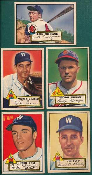 1952 Topps Lot of (5) W/ Torgeson