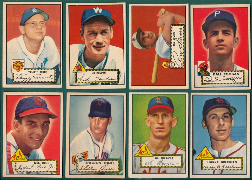 1952 Topps Lot of (10) W/ Trout