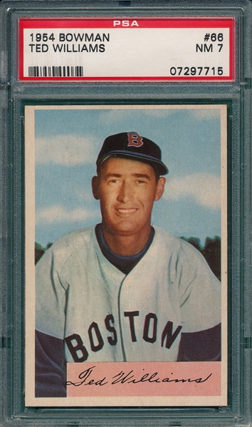 1954 Bowman #66 Ted Williams PSA 7 *SP*