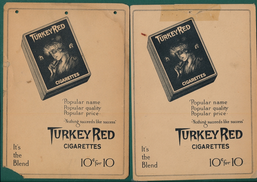1910-11 T3 Turkey Reds Lot of (3) W/ Baker