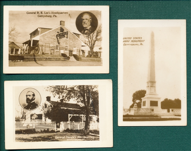 Civil War Monument, Wings & Indians, Cards Lot of (47) 