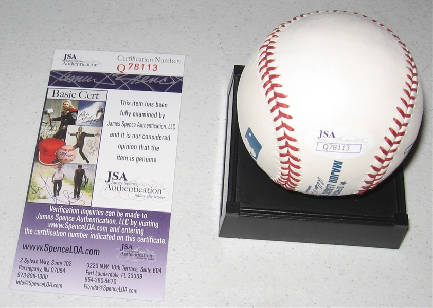 Monte Irvin Signed Baseball JSA Authenticated