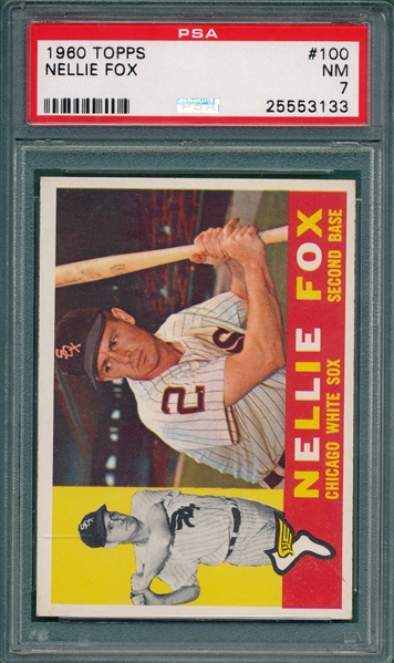 1960 Topps #100 Nellie Fox PSA 7