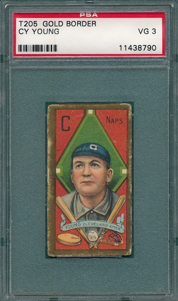 1911 T205 Cy Young Sweet Caporal Cigarettes PSA 3