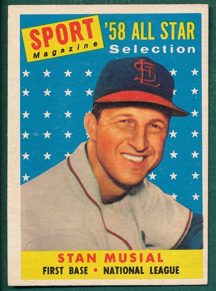 1958 Topps #476 Stan Musial, AS