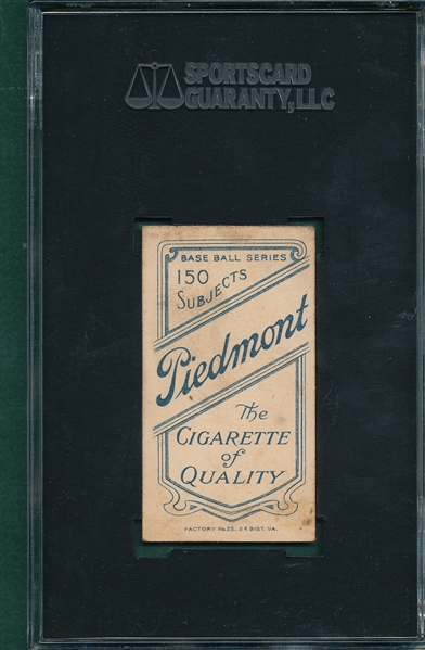1909-1911 T206 Powell Piedmont Cigarettes SGC 50 *Horizontal*