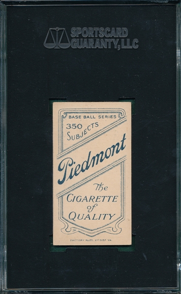 1909-1911 T206 Dygert Piedmont Cigarettes SGC 60