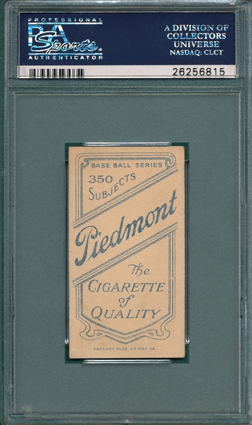1909-1911 T206 Thielman Piedmont Cigarettes PSA 4