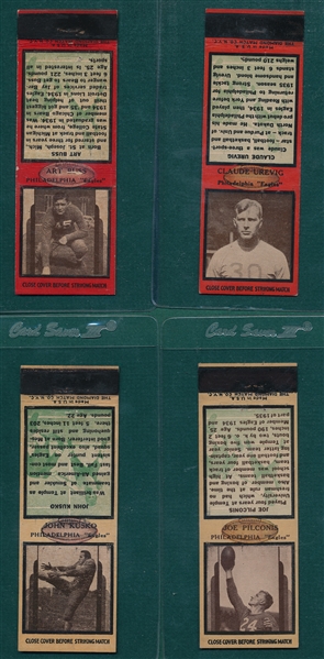 1936-38 Diamond Matchbooks FB Lot of (12)