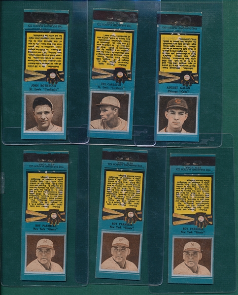 1936-38 Diamond Matchbooks Lot of (23) W/ Chuck Klein