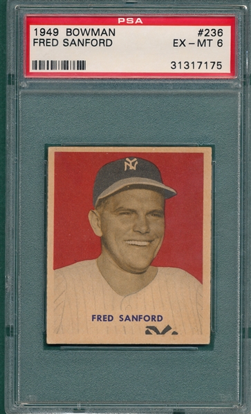 1949 Bowman #236 Fred Sanford PSA 6 *Hi#*