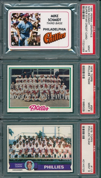 1978-84 Topps Lot of (7) Mike Schmidt Cards PSA