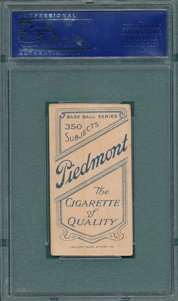 1909-1911 T206 Bender, Trees, Piedmont Cigarettes PSA 3