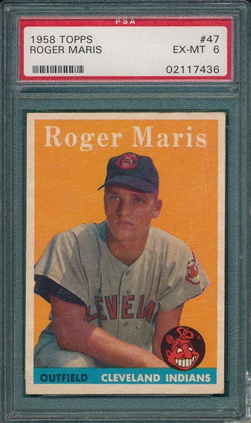 1958 Topps #47 Roger Maris PSA 6 *Rookie*