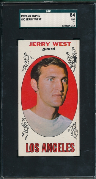 1969-70 Topps #90 Jerry West SGC 84